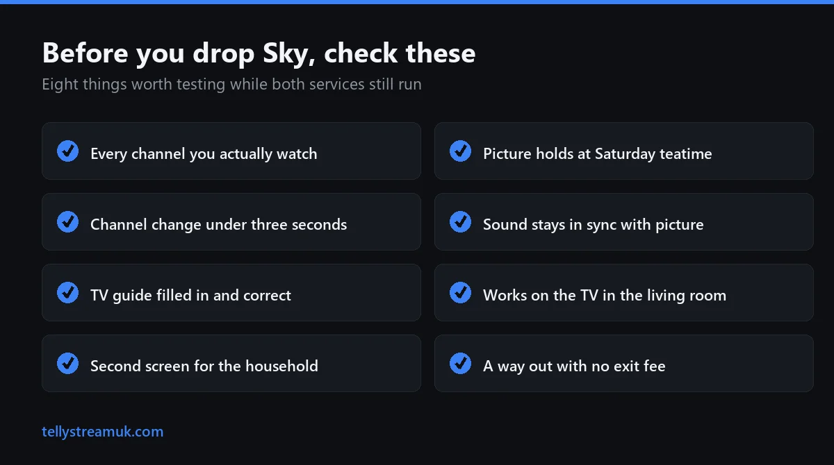 Sky Sports alternative checklist: eight things to test before cancelling a Sky subscription